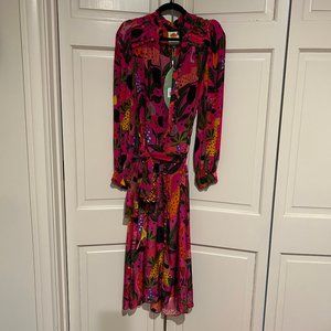 NWT Pink Farm Rio Midi Dress